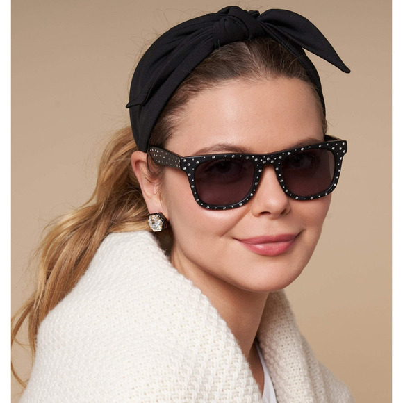 LELE SADOUGHI Timeless Classic Knotted Stretch Headbands Gift Bag Black White - Picture 6 of 8